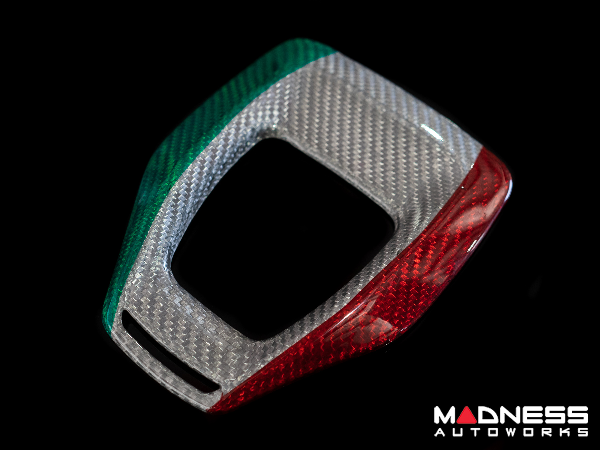 Alfa Romeo Giulia Shift Gate Trim Panel - Carbon Fiber - Italian Theme - 2020+ - Feroce Carbon